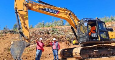 Andes Maq activa demostraciones en terreno en Biobío con maquinaria SANY